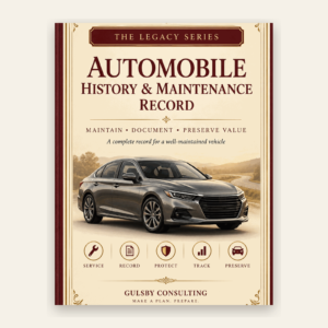 Legacy Series Automobile History & Maintenance Record