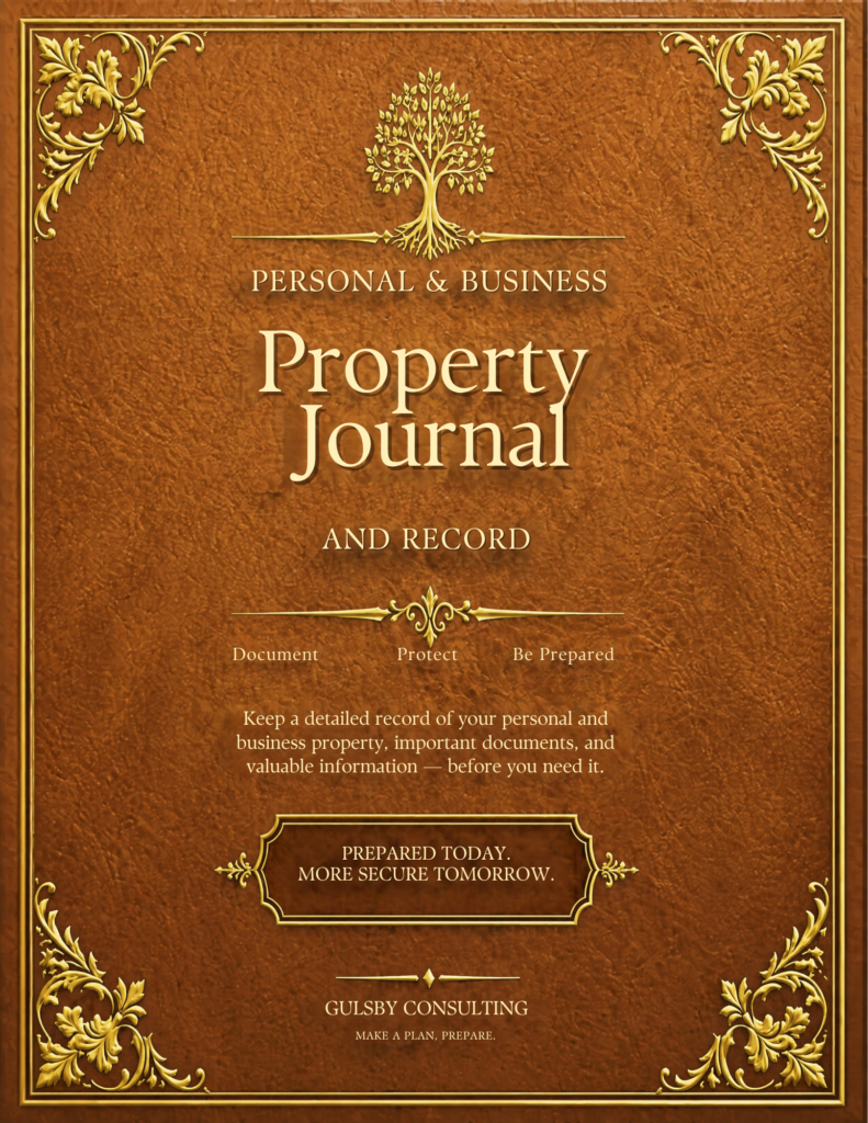 Legacy Series Personal & Business Property Journal and Record