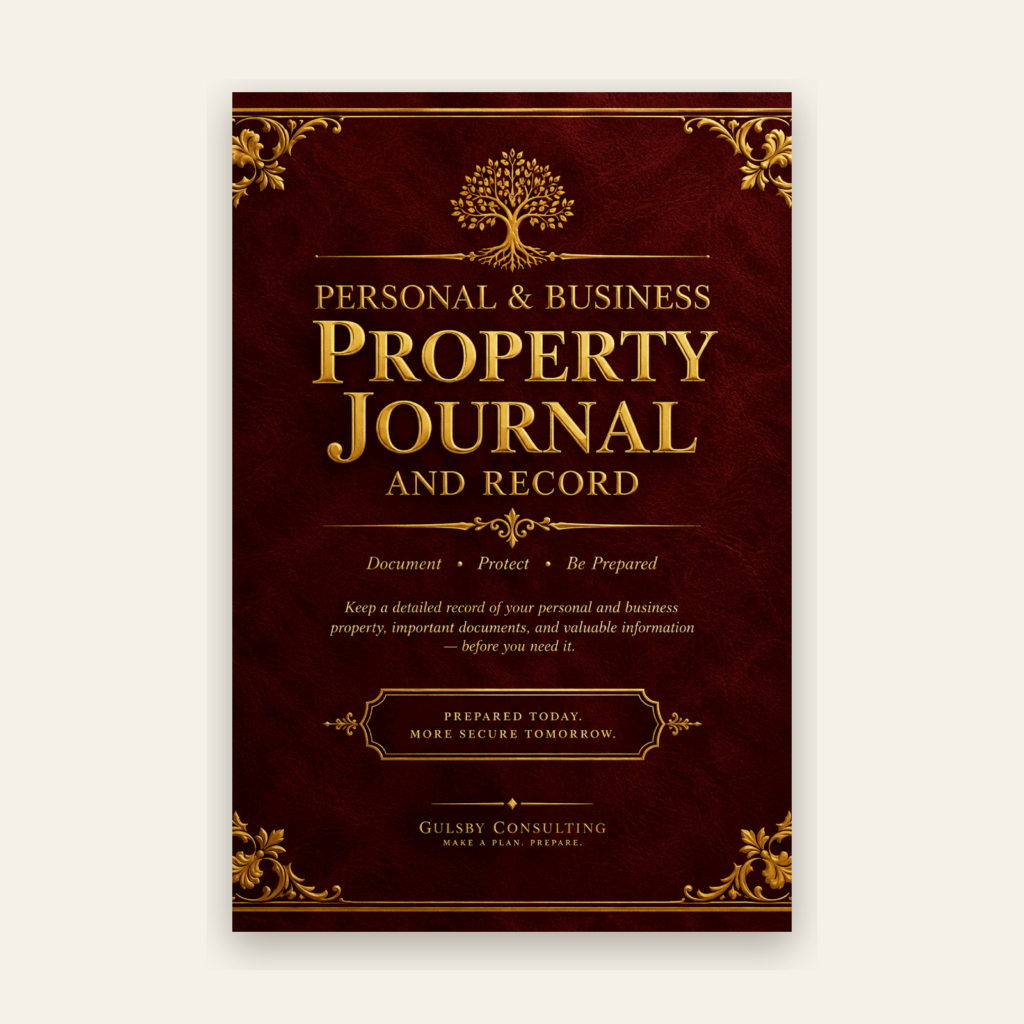 Legacy Series Personal & Business Property Journal and Record